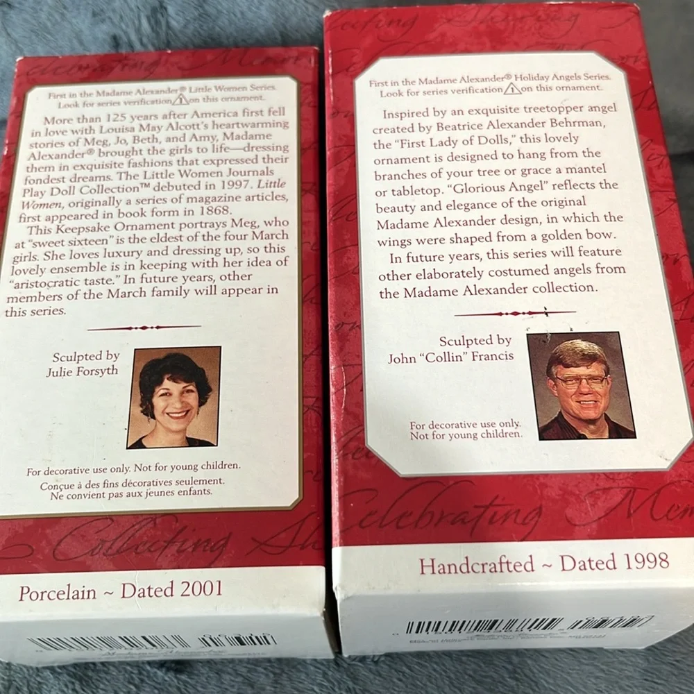 VINTAGE HALLMARK KEEPSAKE ORNAMENTS 1998 & 2001 lot of 2 - Picture 3 of 7